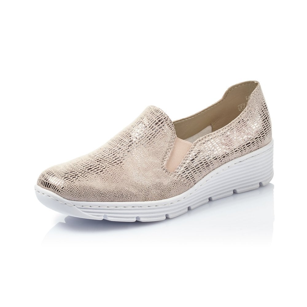 Rieker Skor Dam Beige - Slip On Skor | 832907ZIM